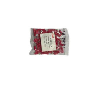 TERMINAL ARGOLLA 22~16AWG D=3.2MM ROJO (100U)