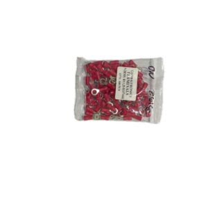 TERMINAL ARGOLLA 22~16AWG D=5.3MM ROJO (100U)