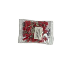 TERMINAL ARGOLLA 22~16AWG D=6.5MM ROJO (100U)
